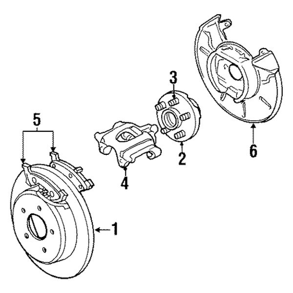 Mopar® - Rear Disc Brake Caliper