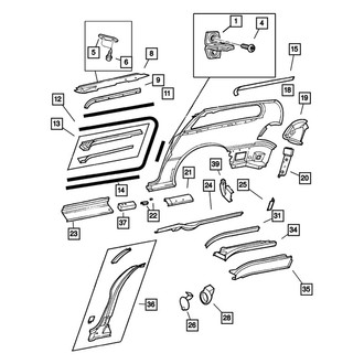 Dodge OE - Left Quarter Panel