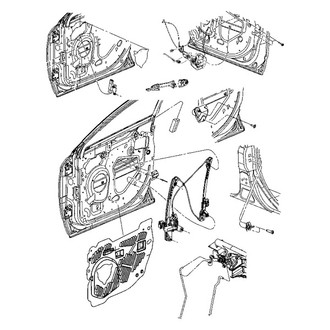 Chrysler OE - Front Left Window Regulator