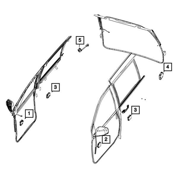Mopar® 05026861AE - Front Driver Side Door Module