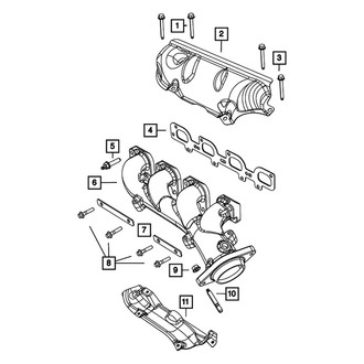 Dodge OE - Right Upper Exhaust Manifold Heat Shield