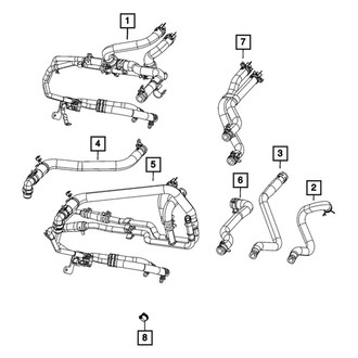Mopar® - HVAC Heater Hose