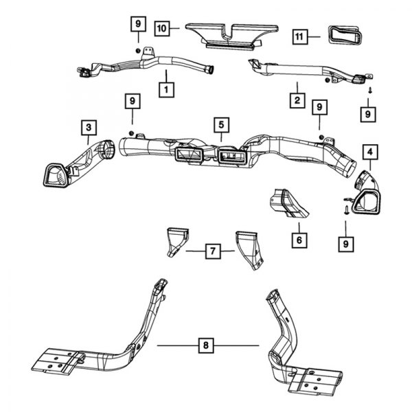 Mopar® - Air Distribution Duct