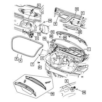 Mopar® - Rear Passenger Side Quarter Panel Gutter