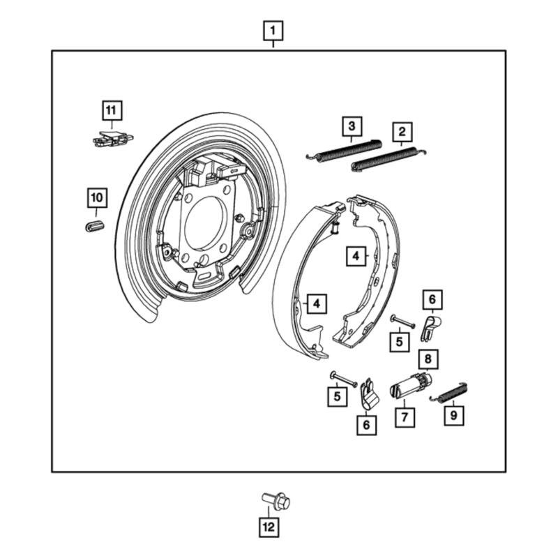 Mopar® Brake Shoe Hold Down Pin
