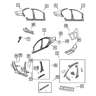 Mopar® - Rear Outer Driver Side Quarter Panel