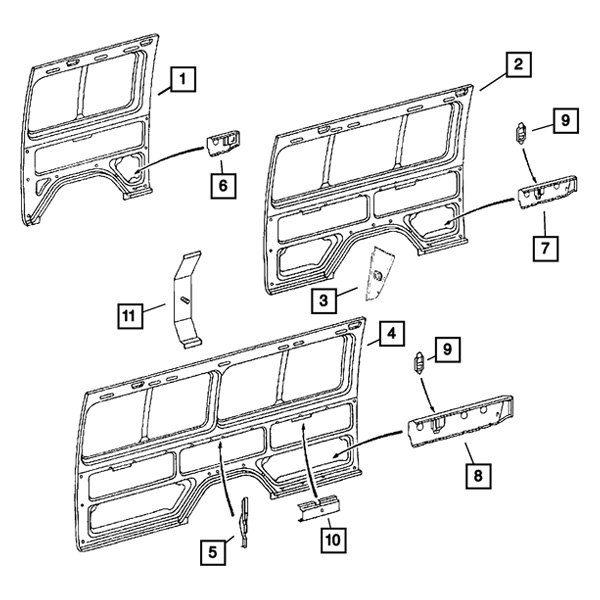 Mopar® - Passenger Side Inner Quarter Panel