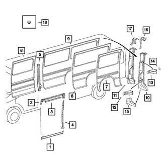 Mopar® - Outer Passenger Side Quarter Panel