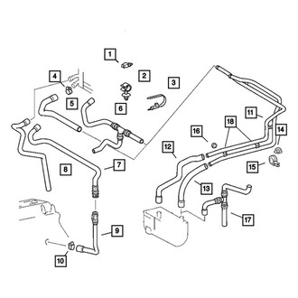 Dodge OE - HVAC Heater Hose