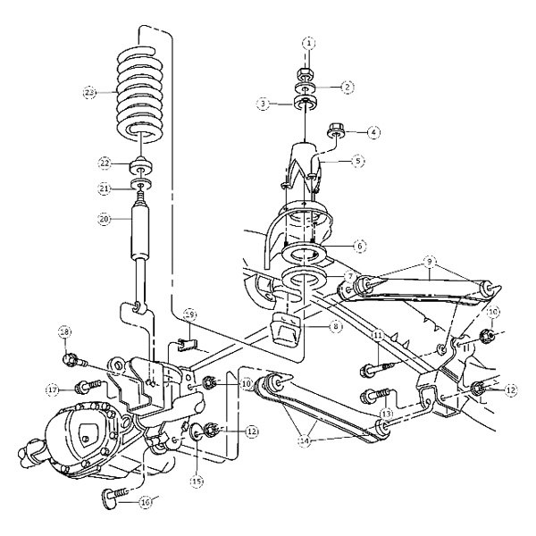 Mopar® - Front Driver or Passenger Side Shock Absorber Kit