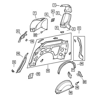 Mopar® - Quarter Panel Gutter