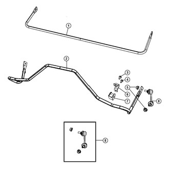 Mopar® - Rear Stabilizer Bar Link
