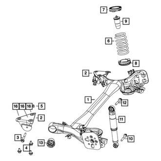 Mopar® - Rear Driver or Passenger Side Shock Absorber