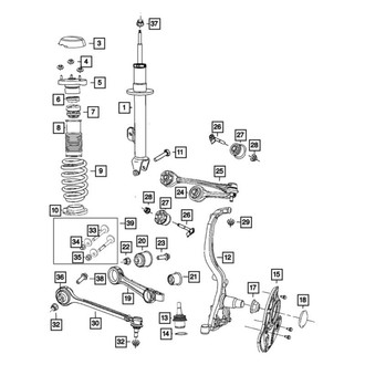 Mopar® - Front Passenger Side Lateral Arm