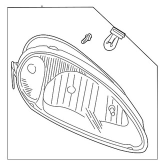 Chrysler OE - Front Left Headlight