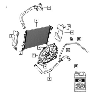 Mopar® - Engine Coolant Radiator Hose