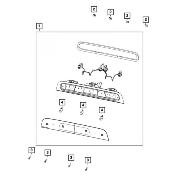 Mopar® - Center High Mount Stop Light Screw