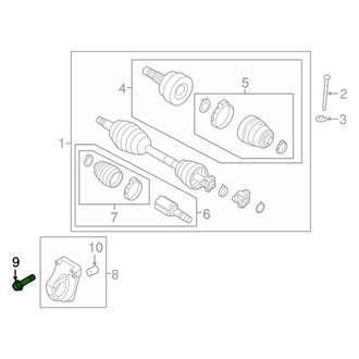Fiat OE - CV Axle Shaft Carrier Bearing Bolt