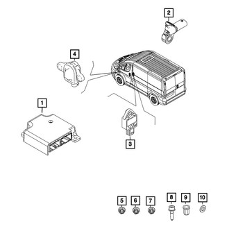 Mopar® - Hex Flange Locking Nut