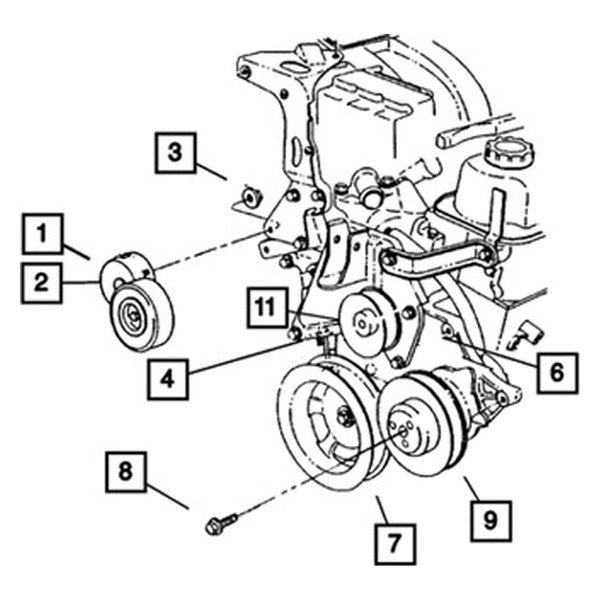 Mopar® - HVAC Heater Hose Bolt