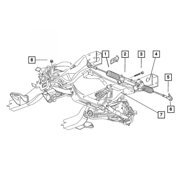 Mopar® - New Rack and Pinion Bolt