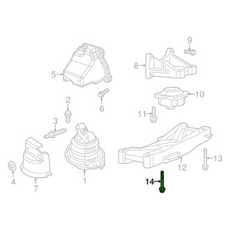 Mopar® - Replacement Transmission Crossmember Bolt