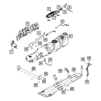 Mopar® - Hex Flange Locking Nut And Retainer