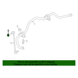 Mopar® - Front Lower Sway Bar Link Nut
