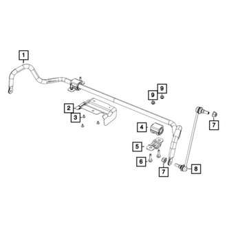 Chrysler OE - Suspension Stabilizer Bar Bracket Nut