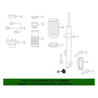 Dodge OE - Suspension Strut Fork Nut
