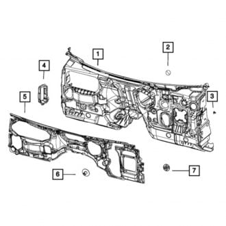 Mopar® - Quarter Panel Trim Panel Nut