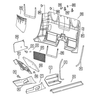 Mopar® - Rear Inner Quarter Panel