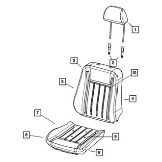 Mopar® - Headrest Sleeve