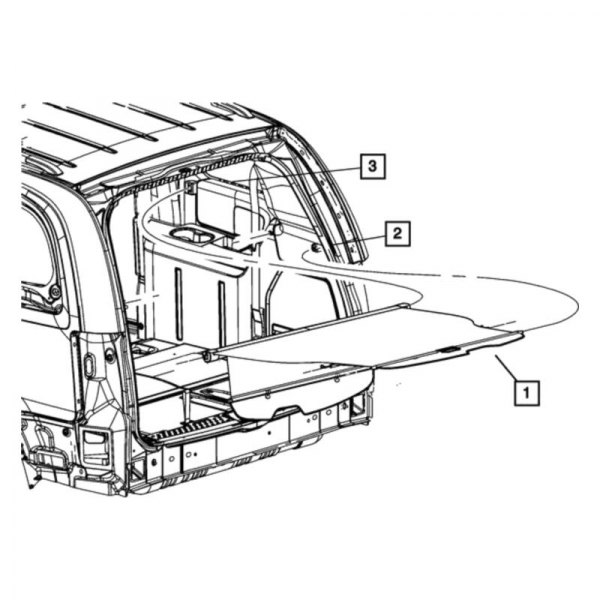 Mopar® - Cargo Cover Bracket