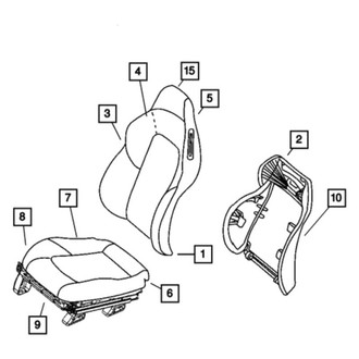 Chrysler OE - Left Seat Cover