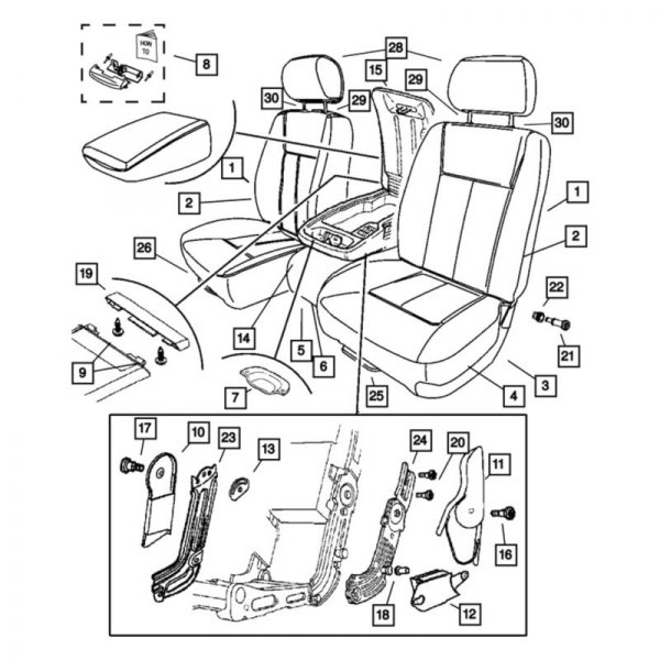 Mopar® - Front Headrest