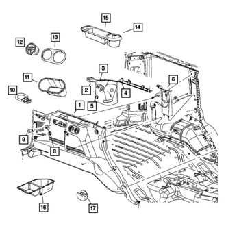 Jeep OE - Right Body D-Pillar Trim Panel