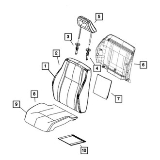 Mopar® - Headrest Sleeve