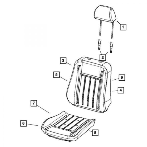 Mopar® - Headrest Sleeve