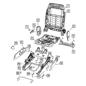 Dodge OE - Right Seat Track Cover