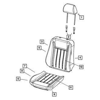 Chrysler OE - Front Headrest Guide