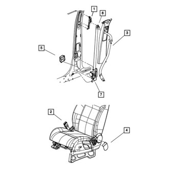 Mopar® - Seat Belt Anchor Cover