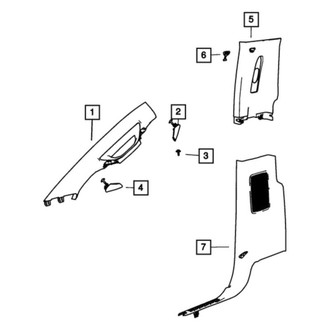 Mopar® - B-Pillar Trim Panel