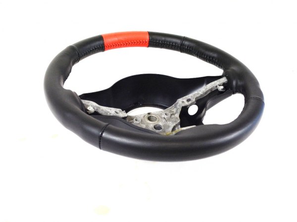 Mopar® - Black Leather Steering Wheel with Red Center Mark