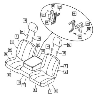 Dodge OE - Front Seat Armrest