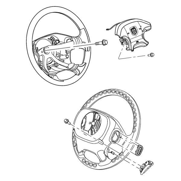 Mopar® - Gray Steering Wheel Back Cover