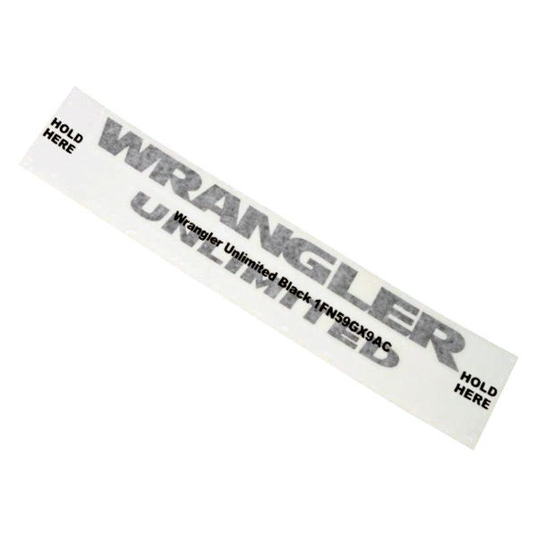 Mopar® - WRANGLER UNLIMITED Black Body Decal