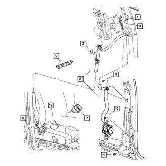 Mopar® - Seat Belt Anchor Cover
