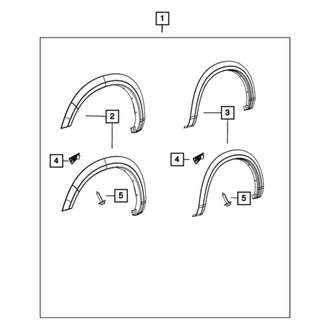 Dodge OE - Front Right Fender Flare