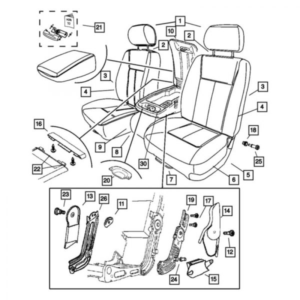 Mopar® - Front Headrest